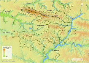 Carte topographique de la forêt de Retz