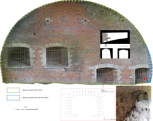 Étude du bâti du flanc retiré sud du bastion de Roeulx