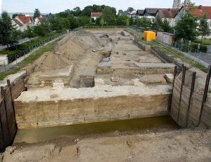 Vue aérienne du chantier de Soissons