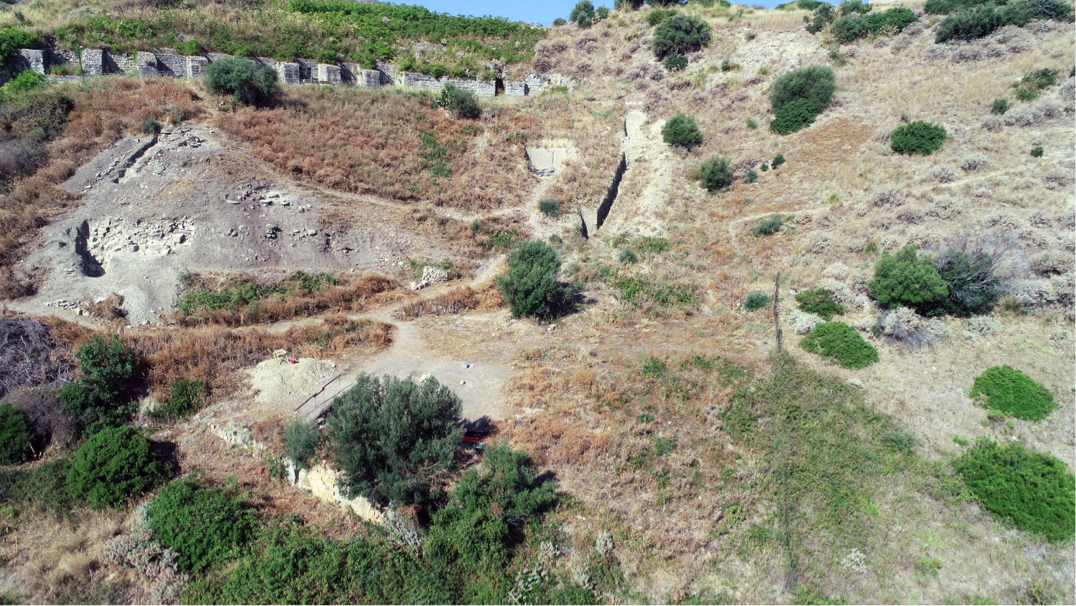 Vue aérienne de la cavea (MAFHA 2019)