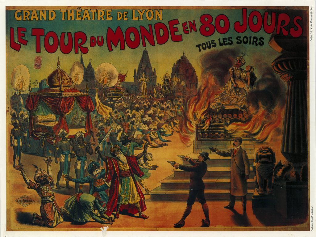 Affiche "Le Tour du monde en 80 jours" [reproduction]