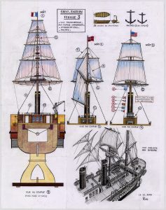 Plan de la maquette du Great Eastern. Feuille 3.