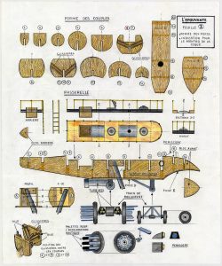 Plan de la maquette de l’Épouvante. Feuille 3/3.