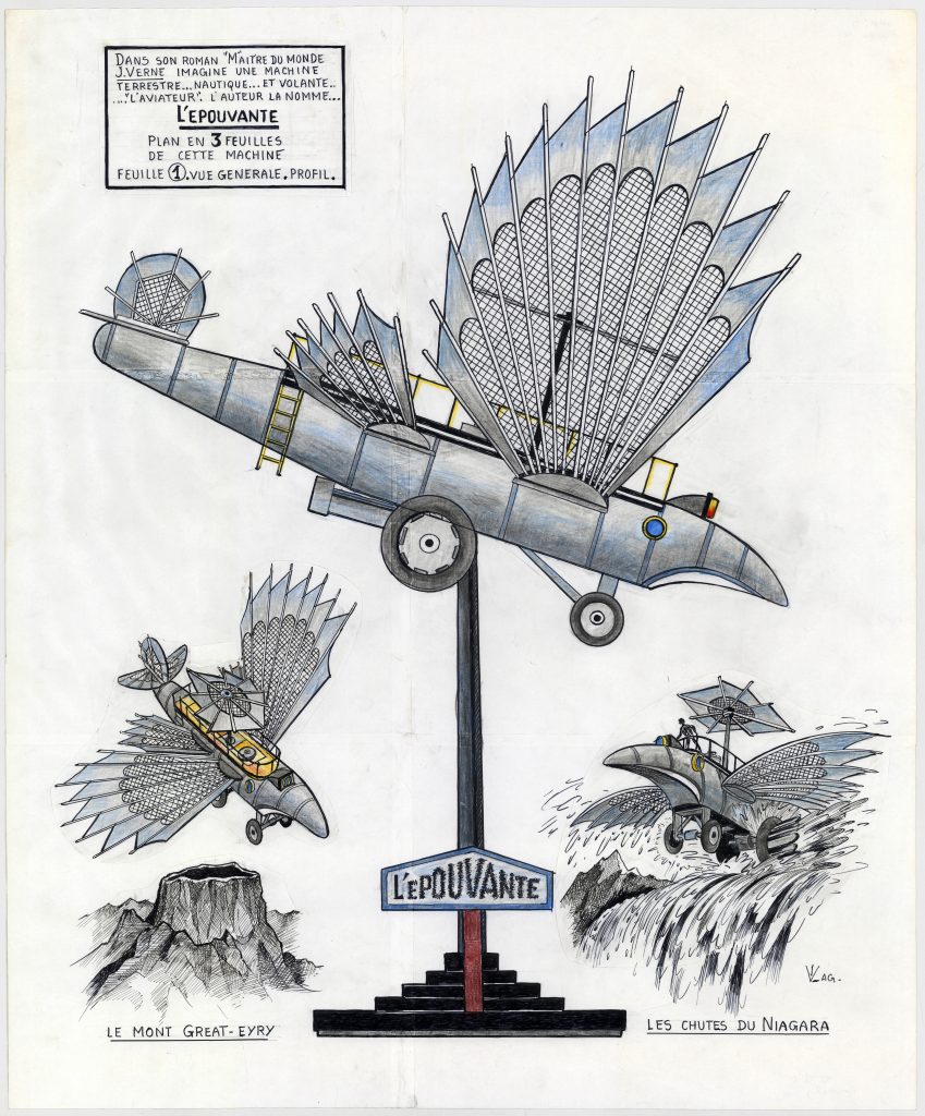 Plan de la maquette l’Épouvante. Feuille 1.