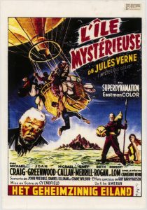 Affiche  de film « L’île mystérieuse de Jules Verne » (1961)