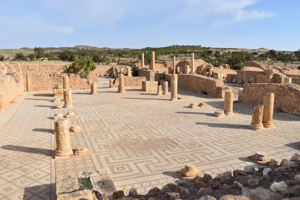 Palestre des grands thermes (© N. Lamare. Mission archéologique à Sbeïtla).